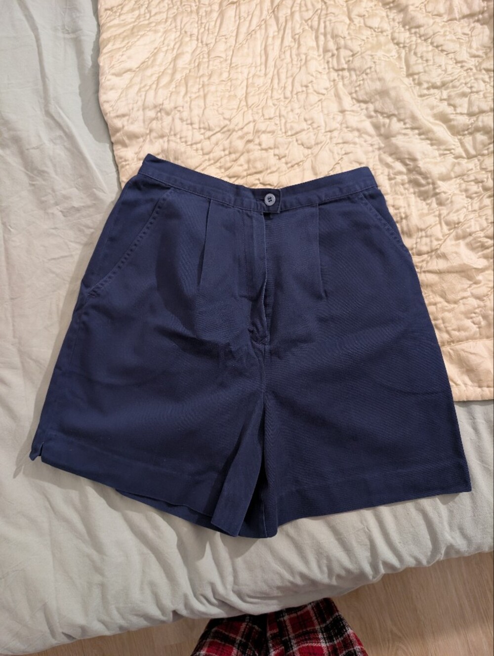 Izod High Waisted Navy Shorts